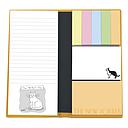 Notepad & Sticky Folio-Cats