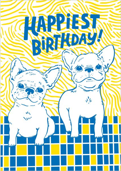 Card-Frenchie Bday