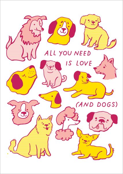 Card-Love And Dogs