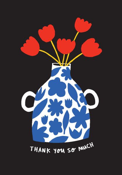 Card-Thank You Vase
