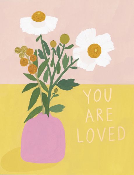 Foil Card-White Poppies