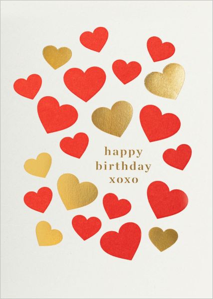 Card-Happy Birthday XOXO