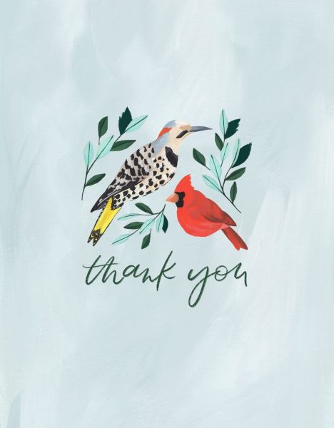 Card-Birds Thank You