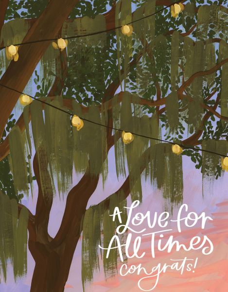 Card-Spanish Moss Wedding