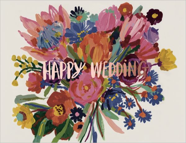 Card-Happy Wedding Flowers