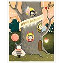 Foil Card-Tree Apartment Birthday