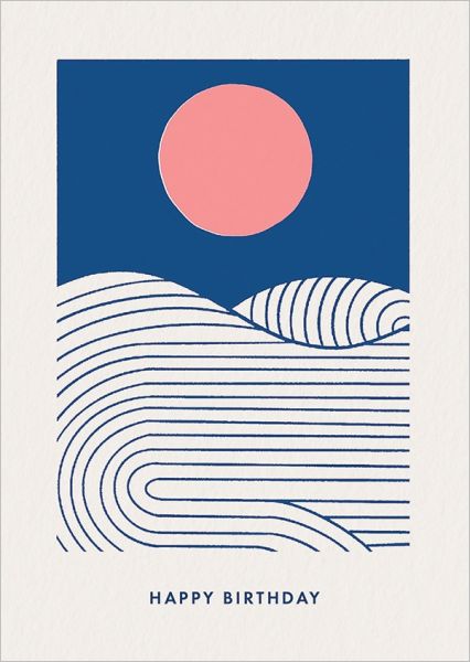 Card-Sun and Sea Birthday