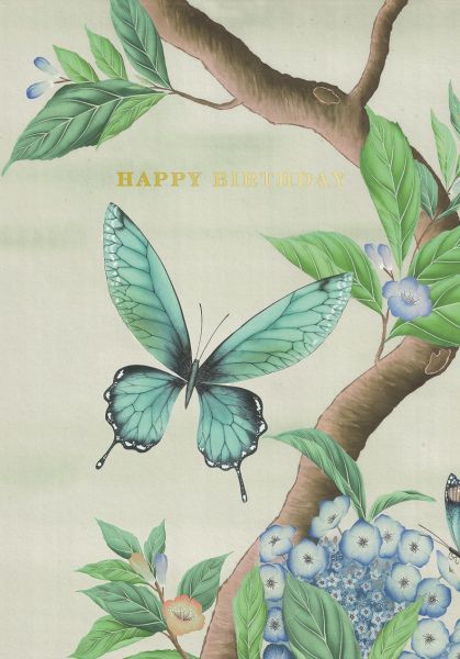 Foil Card-Butterfly Blue