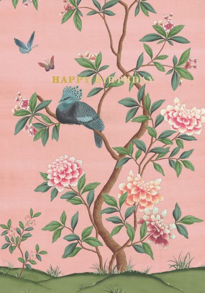 Foil Card-Faraway Tree Pink