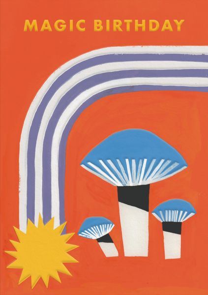 Card-Magic Mushrooms Birthday