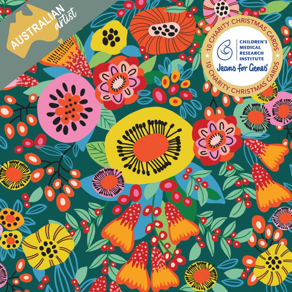 Christmas Card Wallet-CMRI-Christmas Bells Bouquet