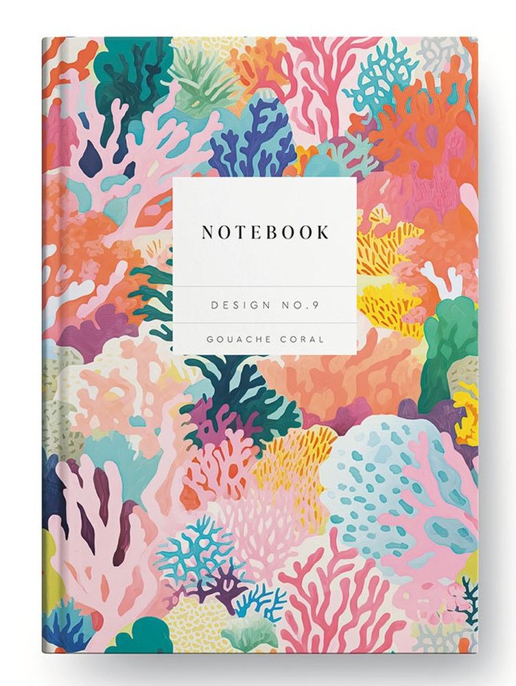 Kaleido A5 Premium Hard Cover Notebook-Gouache Coral