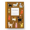 Kaleido A5 Premium Hard Cover Notebook-Feline Friends