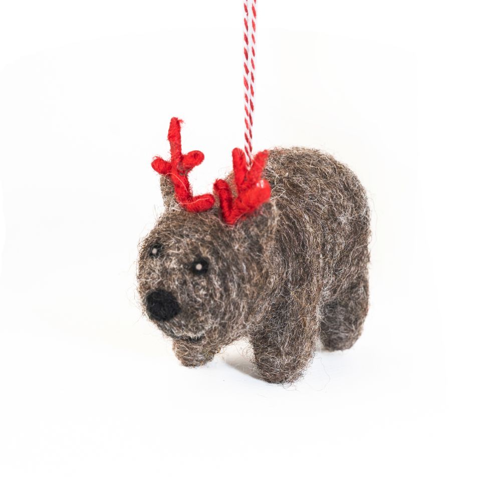 Decoration-Felt Wombat Wally