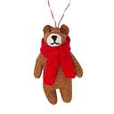 Decoration-Felt Bear Brown