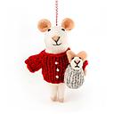 Decoration-Felt Mouse Mummy