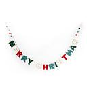 Decoration-Felt Green White Red Bunting