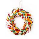 Charity Wreath Large-Felt Coloured Leaves