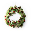 Wreath Large-Felt Leaves and Berries
