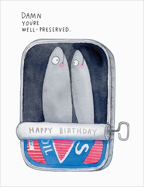 Foil Card-Sardines Birthday