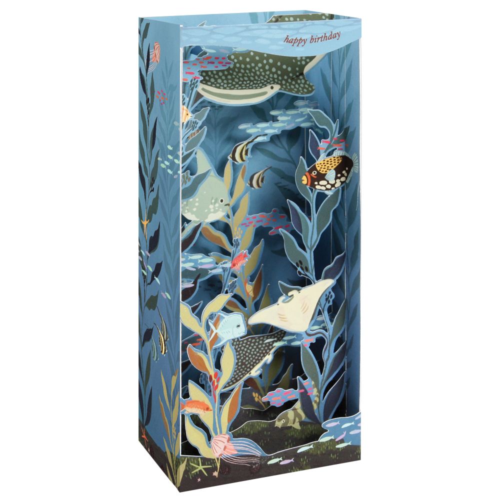 3D Pop-up Box Card-Aquarium