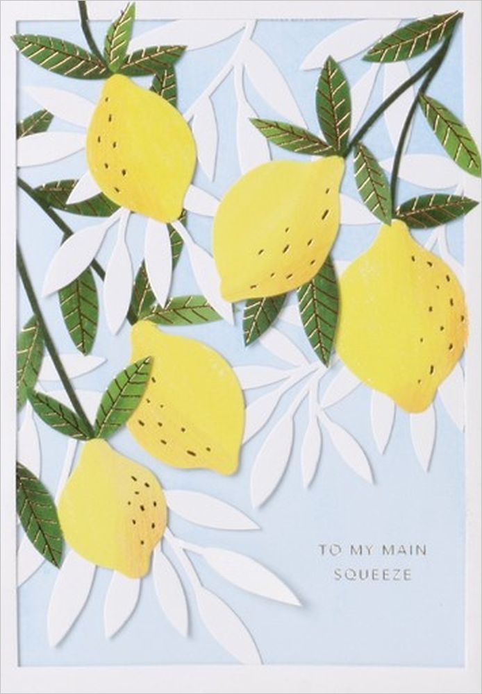 Layered Die-cut Card-Citrus