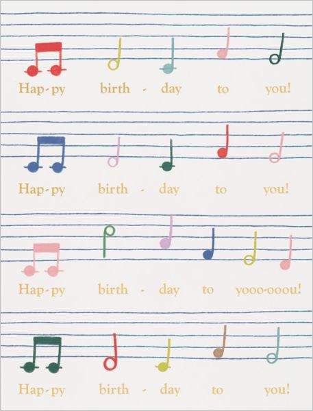 Foil Card-Birthday Song