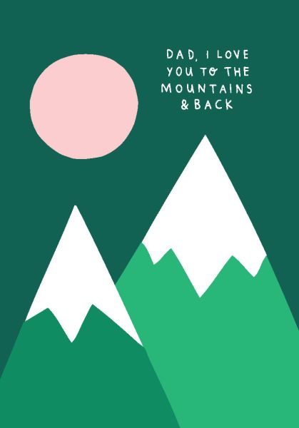Card-Father's Day Mountains