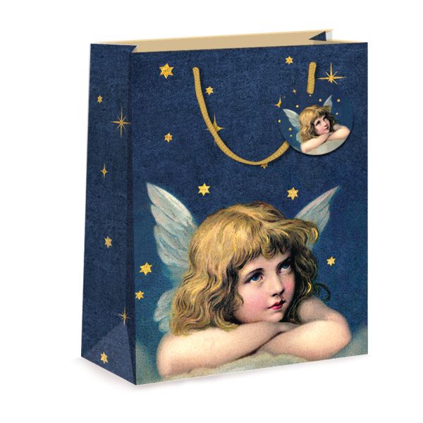 Gift Bag Medium-Angel With Stars
