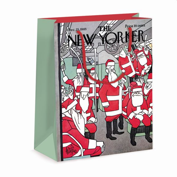 Gift Bag Medium-Subway Santas