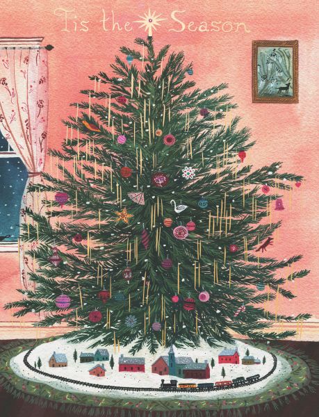 Foil Card-Tinsel Tree