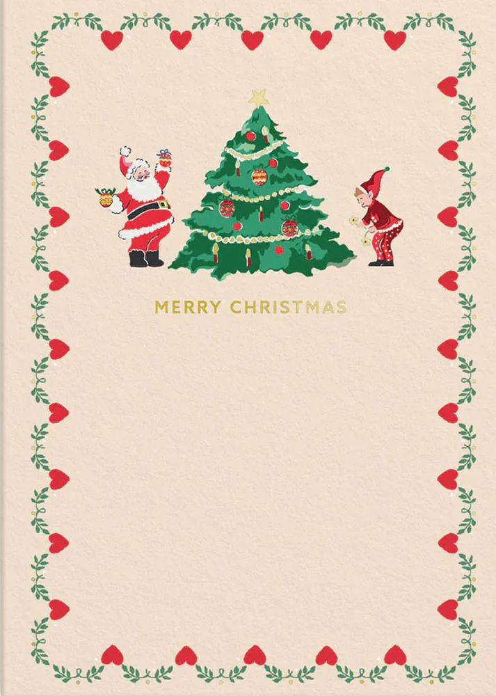 Foil Card-Merry Christmas Santa