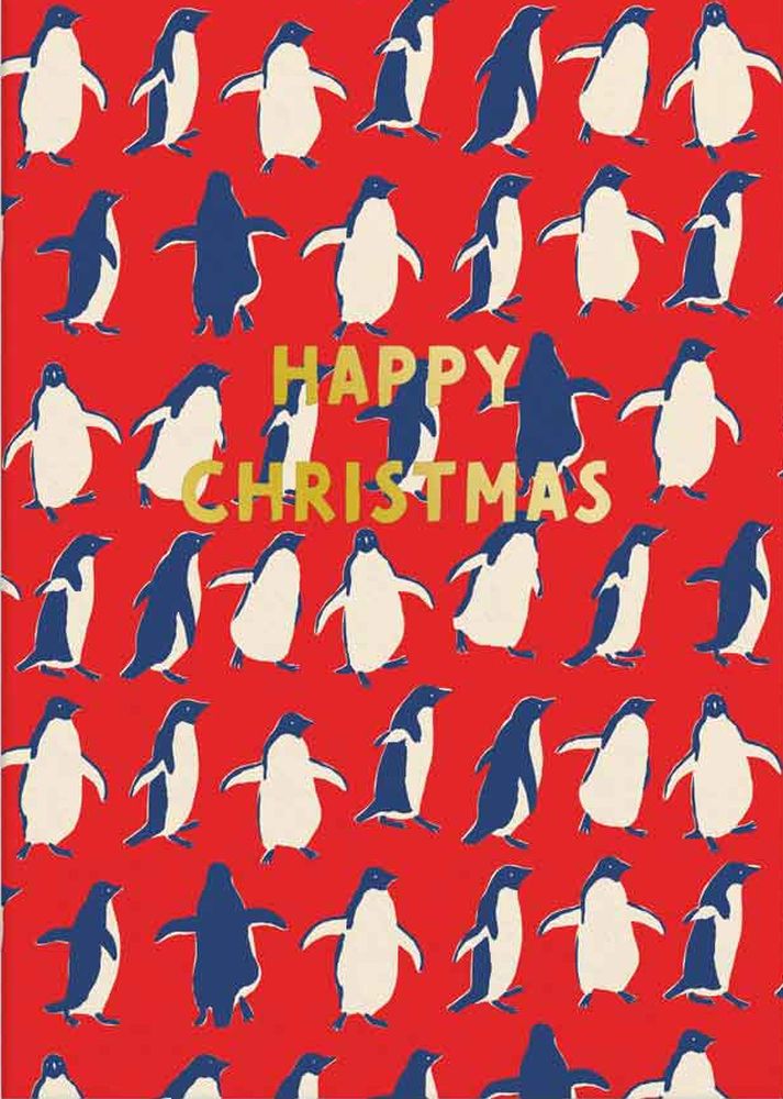 Foil Card-Dancing Penguins