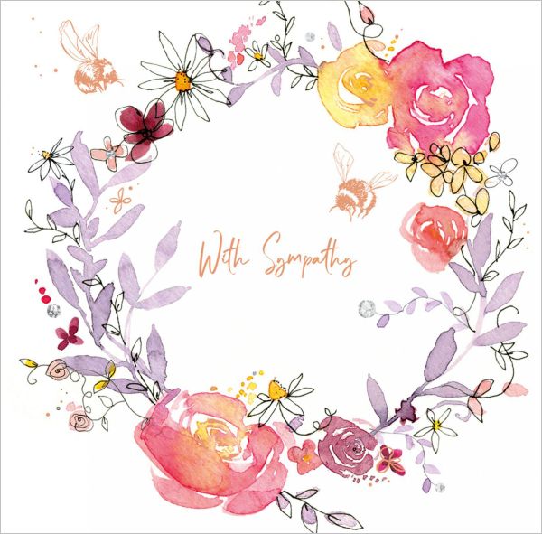 Foil Card-Fleur Sympathy