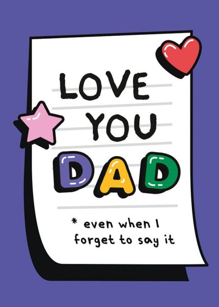Card-Love You Dad Fridge Note
