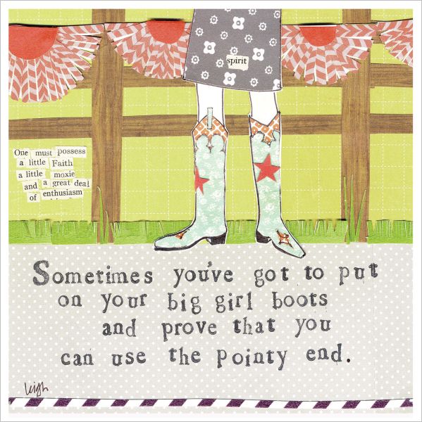 Card-Big Girl Boots