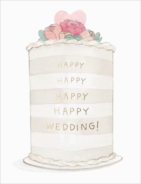 Foil Card-Frosted Wedding
