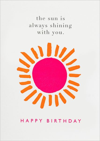 Card-Birthday Sunshine