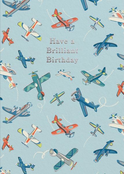 Card-Birthday Brilliant Planes