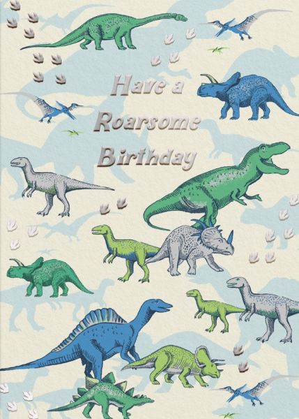 Card-Birthday Dinosaurs
