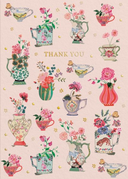 Cath Kidston Card-Thank You Vases