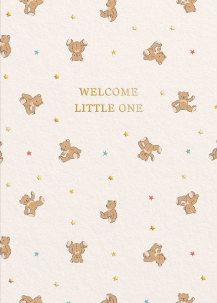 Cath Kidston Card-Welcome Little One Bears