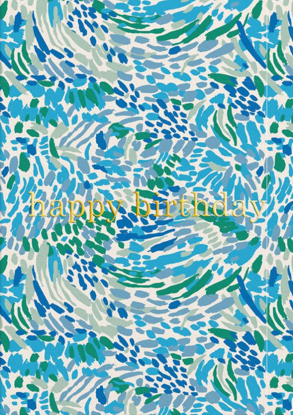 Foil Card-Happy Birthday Splashes