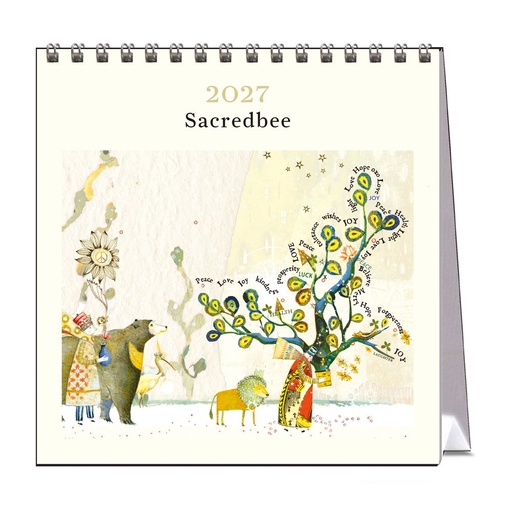 [A-VE-D27-SB-D] Vevoke Desk Calendar-Sacredbee