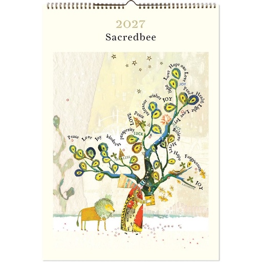 [A-VE-D27-SB-P] Vevoke Poster Calendar-Sacredbee