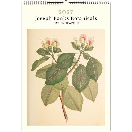 [B-VE-D27-JB-P] Vevoke Poster Calendar-Joseph Banks Botanicals-HMS Endeavour