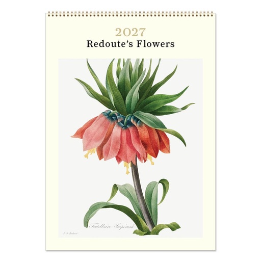 [C-VE-D27-RF-M] Vevoke Medium Calendar-Redoute's Flowers