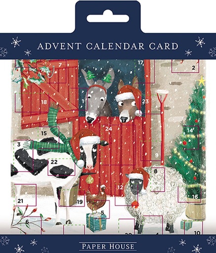 [AL-XCAL-4-AC0031] Advent Cal Card-Christmas Stables