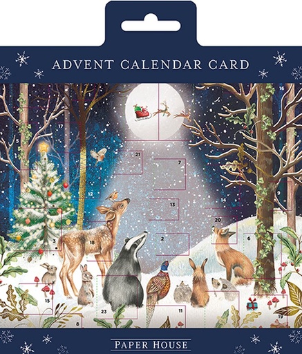 [AL-XCAL-3-AC0026] Advent Cal Poster-Festive Forest