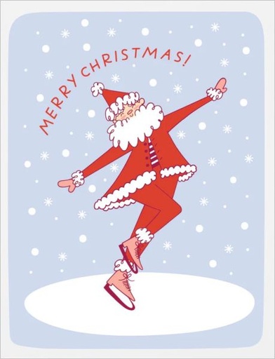 [GT-XC-484] Card-Skating Santa